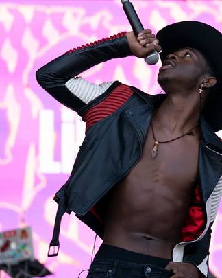 Lil Nas X live with Cyber-Café visuals